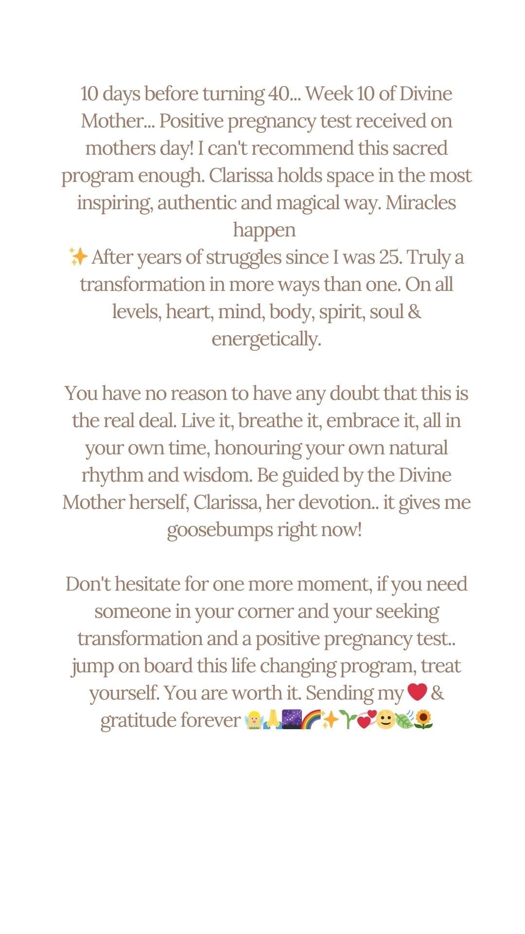 Divine Mother Waitlist